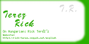 terez rick business card